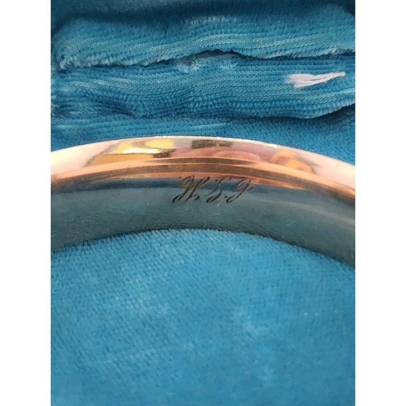 Antique Highly Detailed All Over Designed GF Bangle Bracelet Marked AAGCO 1/10 - Picture 2 of 8